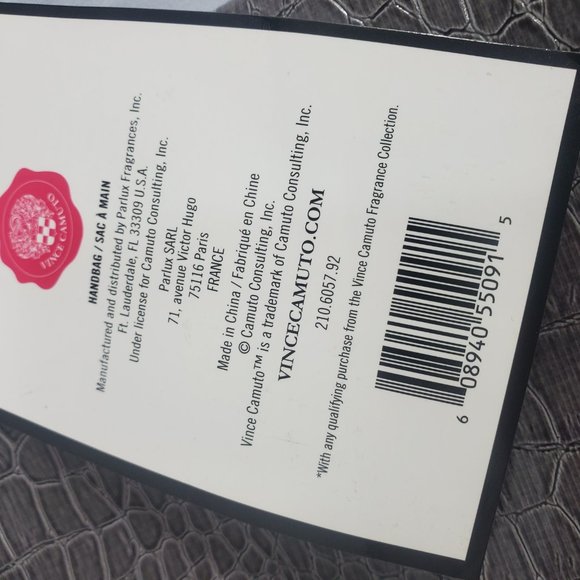 Vince Camuto Promo strapless Clutch Handbag. Gray alligator print NWT - Picture 6 of 15